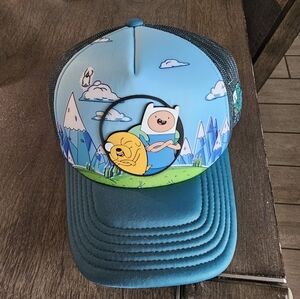 Adventure Time Blue Trucker Hat Adjustable Snapback. Brand new